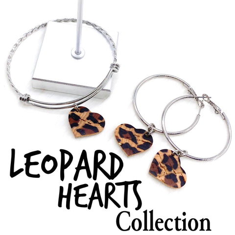 Leopard Valentine Heart Collection (Earrings and Bracelet Sold Separately)