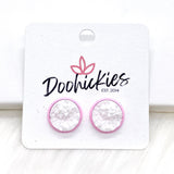12mm Breast Cancer Awareness Studs