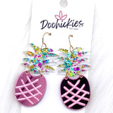 2" Pineapple Acrylics -Summer Earrings