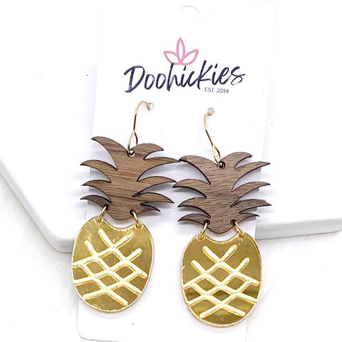 2" Pineapple Acrylics -Summer Earrings