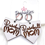 2" Ball Mom Dangles- Sports Earrings