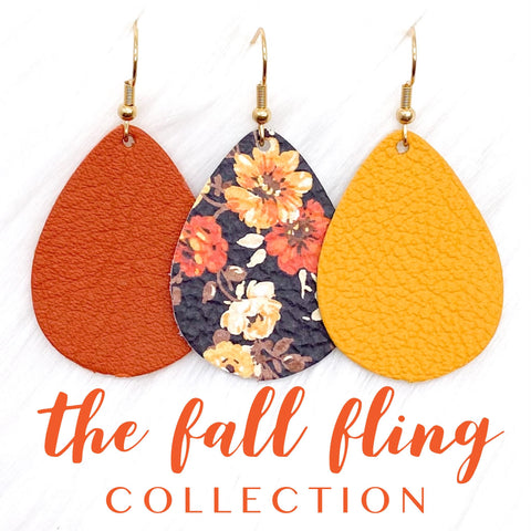 Fall Fringe Leather Earrings by Dark Laydee Designs