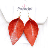 2.5" Glazed Petals- Fall Earrings