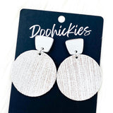 2" Shimmer Rain Piggy Dangles -Valentine's Leather Earrings