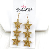 2.75" Shooting Star Drops -New Years Acrylic Earrings