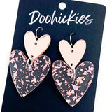 Double Love Hearts -Valentine's Acrylic Earrings