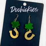 1.5" Lucky Charmz Drops -St. Paddy Acrylic Earrings