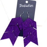 3.5" Embossed Triple Arrows -Western Earrings