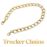Textured Gold Trucker Chains