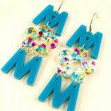 2.5" Mermaid Mom Acrylics -Mother's Day Earrings