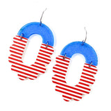 2.25" Liberty Maria Dangles - Patriotic Acrylic Earrings