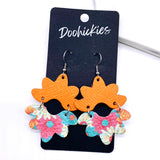 2.5" Summer Paradise Blossoms -Summer Earrings