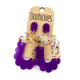 2.8" Halloween Matilda Acrylic Dangles - Halloween Earrings