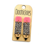 2" Lil' Pencil Acrylic Dangles - Back to School Teacher Earrings