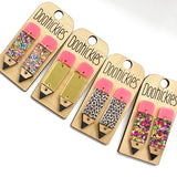 2" Lil' Pencil Acrylic Dangles - Back to School Teacher Earrings