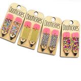 2" Lil' Pencil Acrylic Dangles - Back to School Teacher Earrings