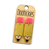 2" Lil' Pencil Acrylic Dangles - Back to School Teacher Earrings