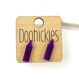 Crayon Acrylic Studs - Back to School Teacher Earring