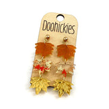 2.5" Fall Leaf Dangles - Fall Acrylic Earrings