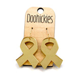 1.5" Childhood Cancer Awareness Acrylic Ribbon Collection - Awareness Earrings