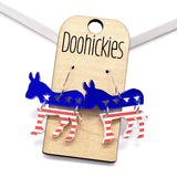 1.75" Political Party Dangles - Political Acrylic Earrings