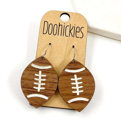 1.5" Vintage Football Collection - Sports Earrings