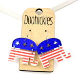 1.75" Political Party Dangles - Political Acrylic Earrings