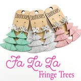 Fa La La Fringy Trees - Christmas Earrings