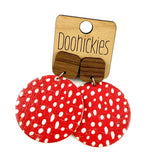 RTS 2" Doodle Dot Piggyback Dangles - Christmas Earrings