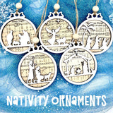 Nativity Song Lyrics Christmas Ornaments