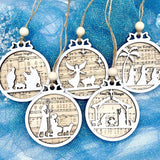 Nativity Song Lyrics Christmas Ornaments