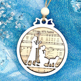 Nativity Song Lyrics Christmas Ornaments