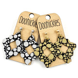 2" Pop the Bubbly Lacy Collection - New Years Leather Earrings