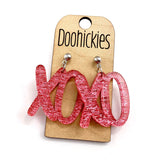 Lil' XOXO Acrylic Dangles - Valentines Earrings