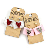 Sealed With a Kiss Acrylic Dangle Valentines Earrings