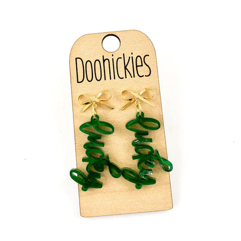 Lucky Acrylic Dangles - St. Patrick's Day Earrings