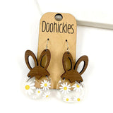 Decorated Hatching Hares - Easter Earrings