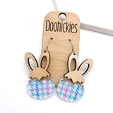 Decorated Hatching Hares - Easter Earrings