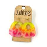 Rainbow Leopard Gracies Dangles - Spring Acrylic Earrings