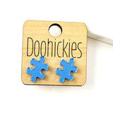 Mirror Acrylic Autism Awareness Puzzle Studs