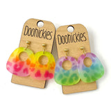 Rainbow Leopard Gracies Dangles - Spring Acrylic Earrings