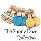 The Sunny Daze Collection - Spring Leather Earrings