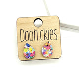 The Summer Fling DAINTY Teardrop Stud Earrings