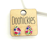 The Summer Fling DAINTY Teardrop Stud Earrings