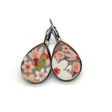 The Pastel Floral Big as Texas Teardrop Dangle Earrings