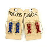 USA Bar Dangles - Patriotic Acrylic Earring