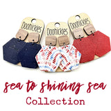 The Sea to Shining Sea Hexi Collection - Patriotic Earrings