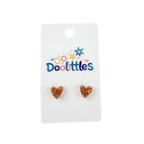 Tiny Doolittle Acrylic Heart Stud Earrings