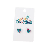 Tiny Doolittle Acrylic Heart Stud Earrings
