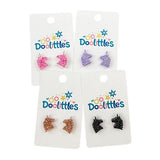 Tiny Glitter Unicorn Doolittle Acrylic Stud Earrings